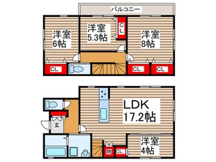 セントラルパークS邸4号棟の物件間取画像